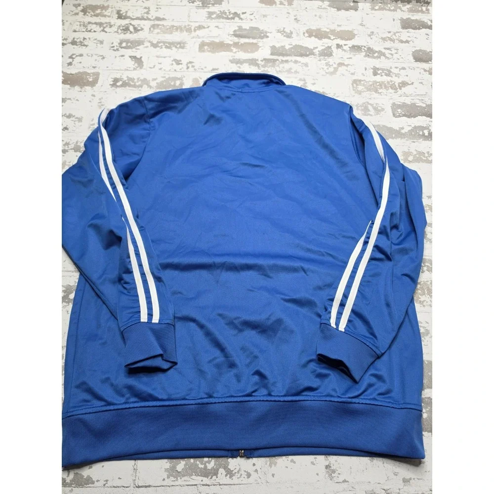 Nike Track Jacket Mens Medium Blue White Striped Full Zip Sportswear